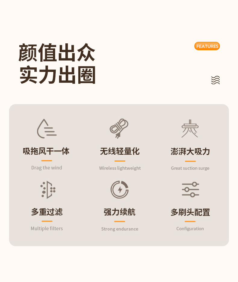 Cross-Border Car Wireless Vacuum Cleaner, Household Car Handheld Charging, Convenient Vacuum Cleaner, Multi-Functional Car Supplies