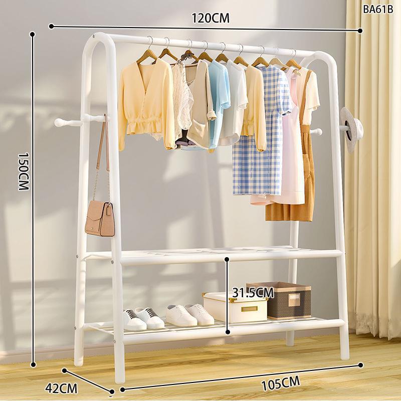 120cm [백철] 사이드후크 4개 + 이중수납망