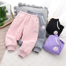 绵羊绒桑蚕丝保暖棉裤2025冬季中小童高品质童裤加厚儿童休闲裤