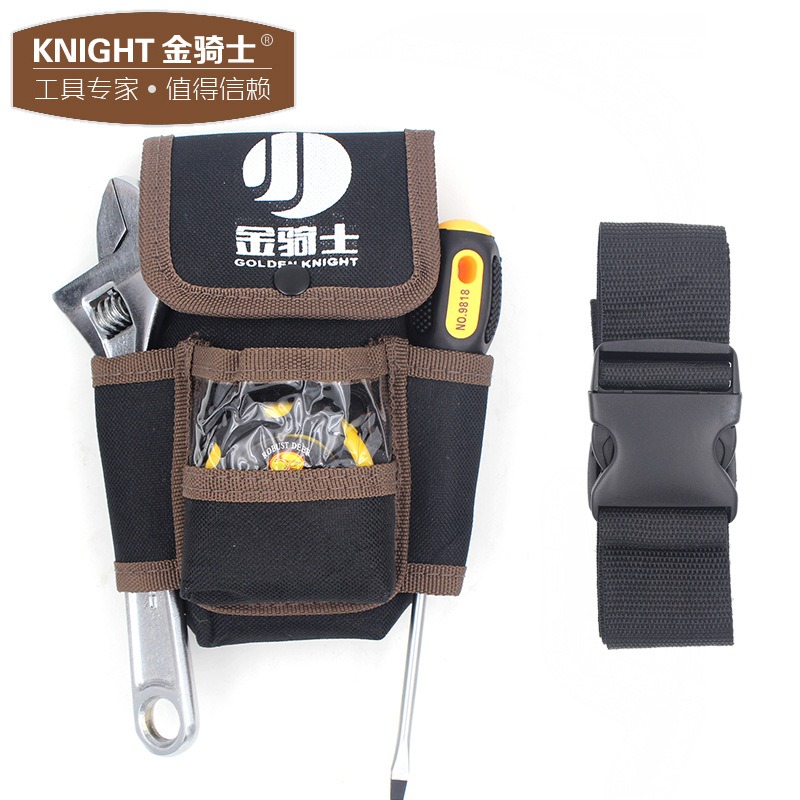황금 기사 도구 허리 가방 캔버스 두꺼운 대형 도구 가방 다기능 스몰 사이즈 교수형 가방 저장 전기 도구 특수 올림픽