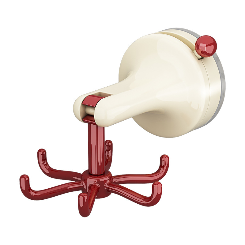 Ventosa cocina gancho giratorio gabinete sin perforación espátula estante de seis garras pala montada en la pared cuchara estante de almacenamiento