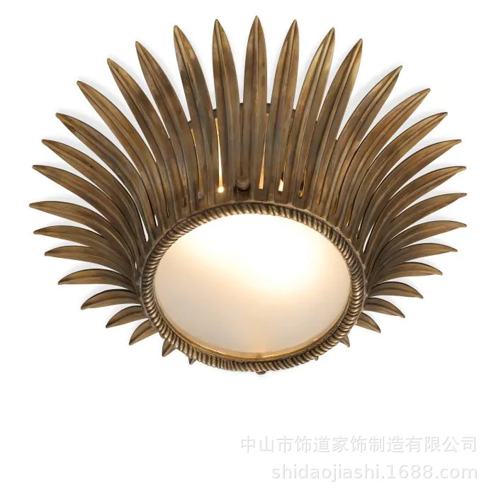 Copper ceiling light for corridor for bedroom for living room