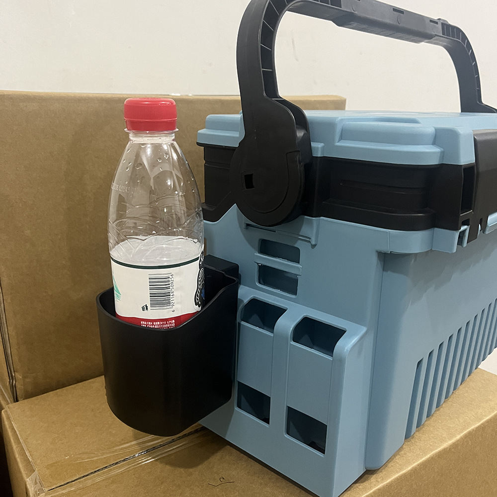 Caja de luya portátil soporte de varilla titular de la taza caja de pesca accesorios soporte de poste caja de engranajes de pesca accesorios caja de pesca soporte de varilla portátil