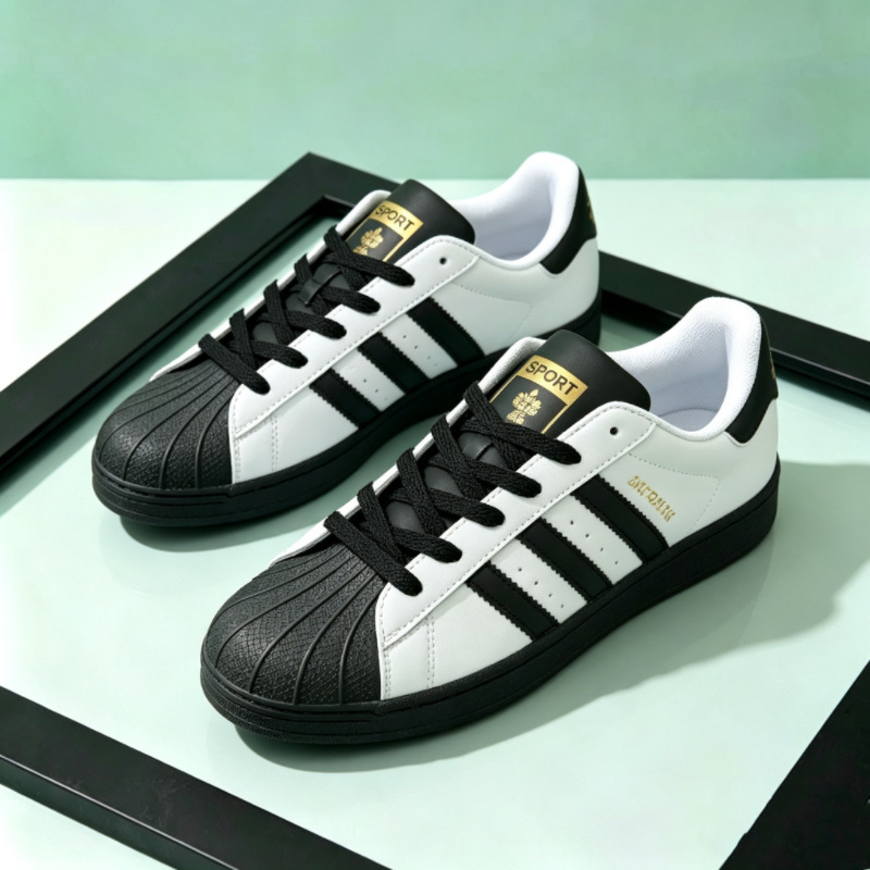 Spring and Summer New Sneakers Eva Same Style Campus White Shoes for Couples, Fashionable, Simple and Versatile Shell Toe Sneakers for Women Spring and Summer New Sneakers Eva Same Style Campus White Shoes for Couples, Fashionable, Simple and Versatile Shell Toe Sneakers for Women
