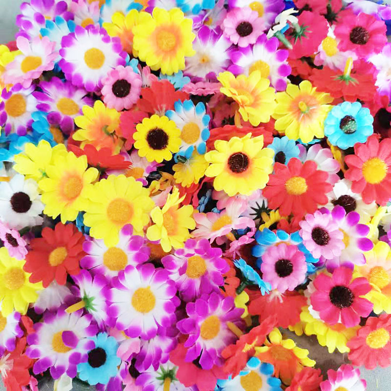 Xiaoyu Artificial Flower Silk Flower Small Chrysanthemum Sun Flower Gesang Flower Headdress Flower DIY Small Flower Manufacturer Ready Stock