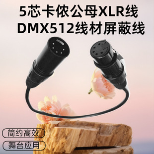 5-core Canon line stage moving head lamp XLR balanced audio mixer sound box microphone DMX512 line