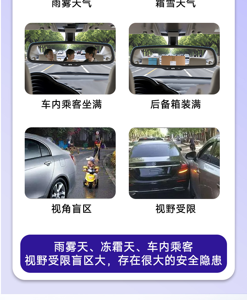 10inch Streaming Media Four-Channel Dash Cam 360 °   Adas/Bsd Mobile App for Vehicle Monitoring with Four Displays on One Screen