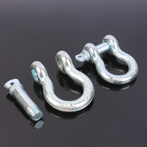 Galvanized alloy steel D-shaped shackle U-shaped shackle stainless steel horseshoe buckle lifting ring lifting bow American shackle