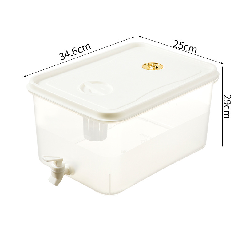 Refrigerador hogar hervidor de agua fría con grifo 3L capacidad limón fruta tetera bebida jugo tetera hervidor de agua fría