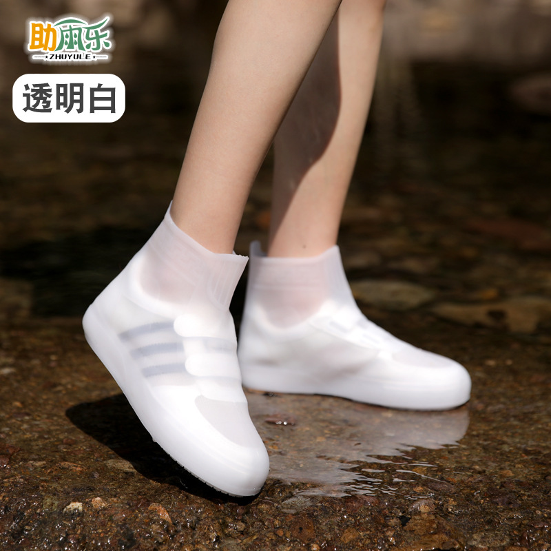 Fábrica de cubierta de zapatos de lluvia impermeable cubierta de zapatos de lluvia silicona antideslizante desgaste ancla con carga de bicicleta al aire libre cubierta de zapatos de lluvia agua