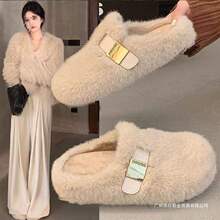 ƽ�װ��^ëë��ЬŮ�⴩2025�¿��ﶬ�r���n����Ů�Lë�q����