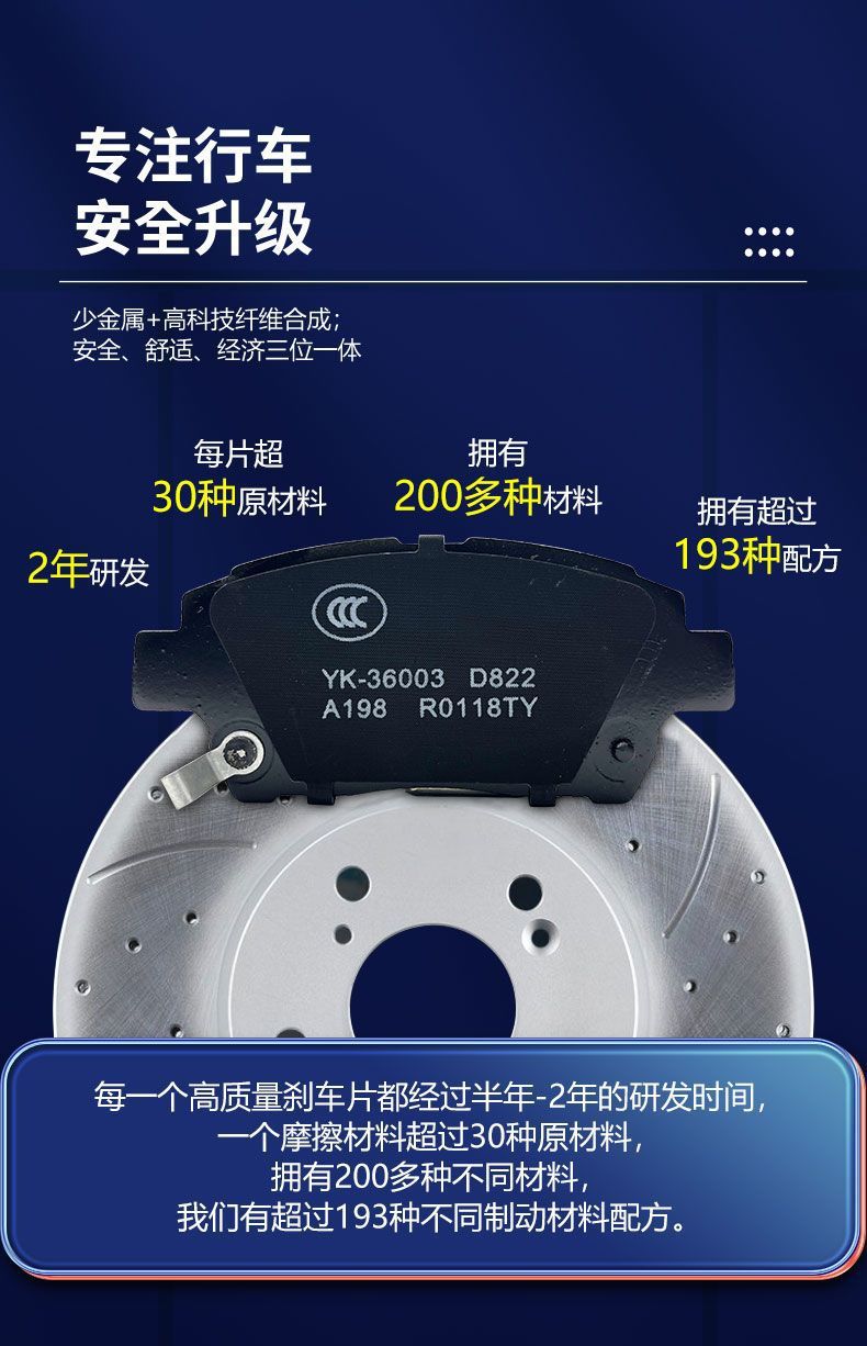 Suitable for Toyota Brake Pads, Original Ceramic, for Corolla, Vios, Camry, Levin, Rav4, Crown, Front and Rear Wheels