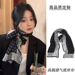 长条丝巾女2025新款高级感气质百搭飘带装饰发领巾带腰带搭配批发