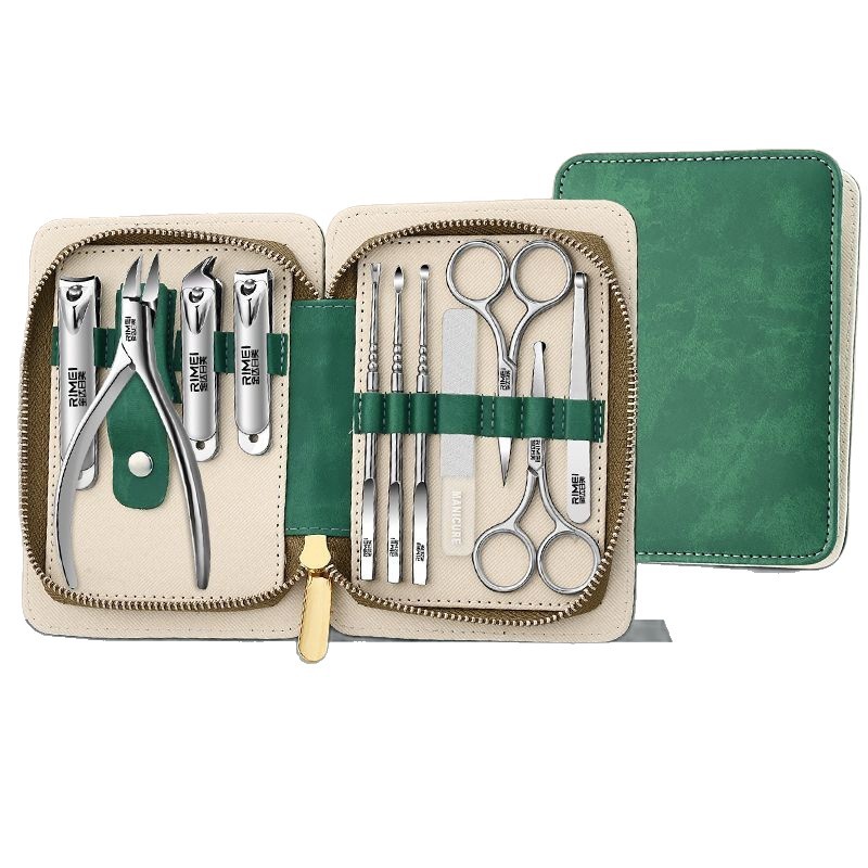Kit de cuchillo de uñas, cuchilla de uñas inclinada, Jinda Rimei, pinzas de uñas caseras, cuchara de orejas, herramientas de corte de uñas
