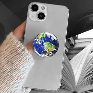 Eight Planets Earth Moon Series Three-Dimensional Crystal Ball Stand Lazy Telescopic Desktop Creative Mobile Phone Stand