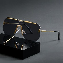H 71061 Square Large Frame Metal Sunglasses ���ν���̫����