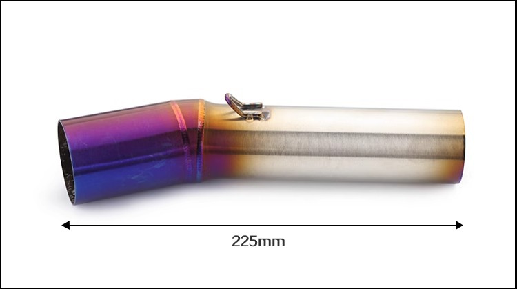 Motorcycle exhaust pipe modification z1000 stainless steel mid-section special non-destructive installation 2007-2009