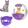 Dog's neck ring appease collar cat pet to calm the anxiety collar gray cat ring