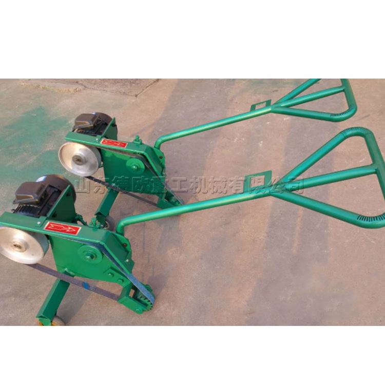 手推式钢板打磨机 电动型金属板材抛光机 带轮钢板焊缝磨削砂带机