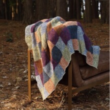 A类母婴复古高档格子美拉德半边绒针织毛线盖毯居家针织毯保暖毯