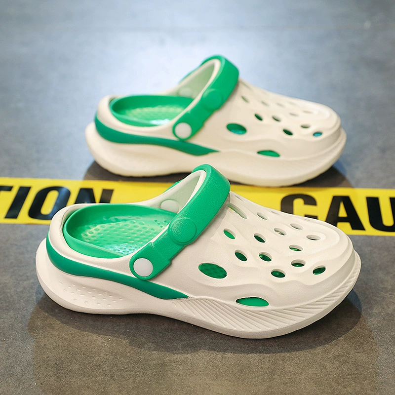 Детские тапочки лето 2025 новый стиль мальчик Баотоу противоскользящие сандалии родитель-ребенок большая детская пляжная обувь для девочек