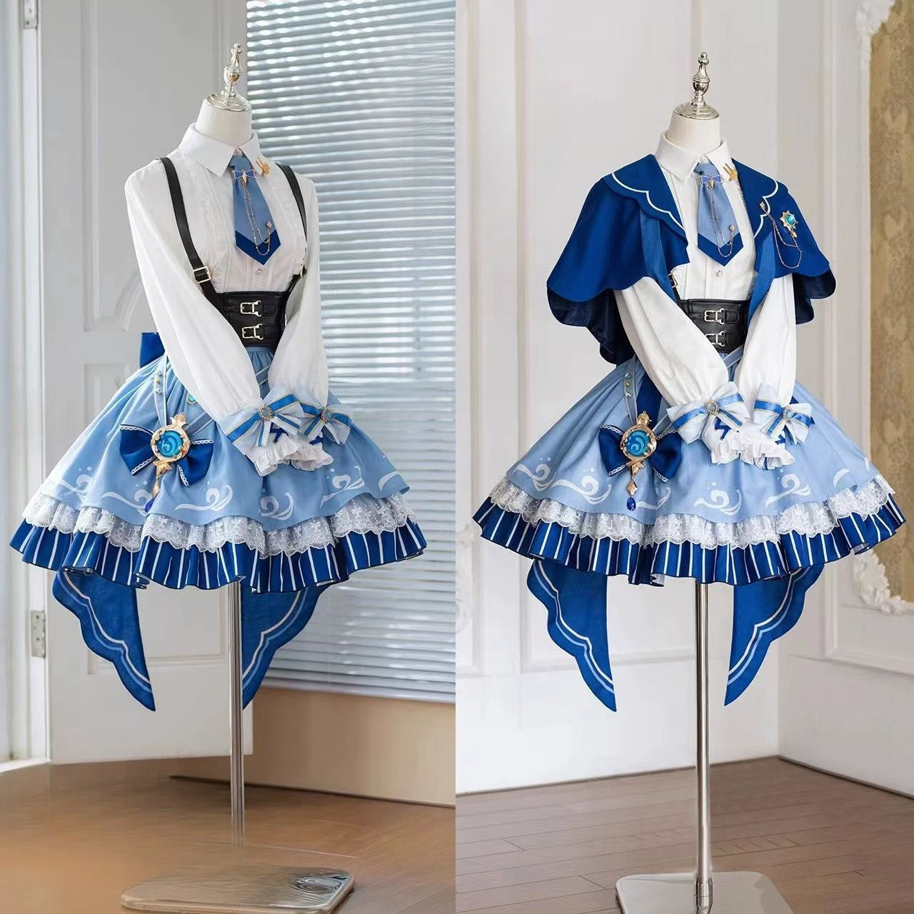 枫丹之旅芙宁娜cos服游戏动漫lolita洋装原神cosplsy服装万圣节