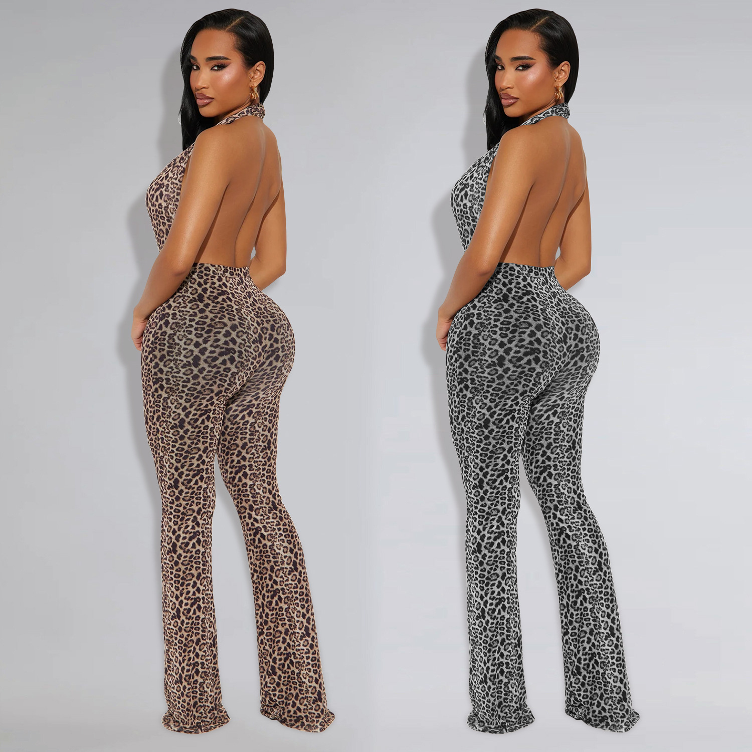 C7495 Aliexpress transfronterizo Amazon Europa y América moda de mujer sexy impresión de leopardo colgante bolsas de brazo plantares