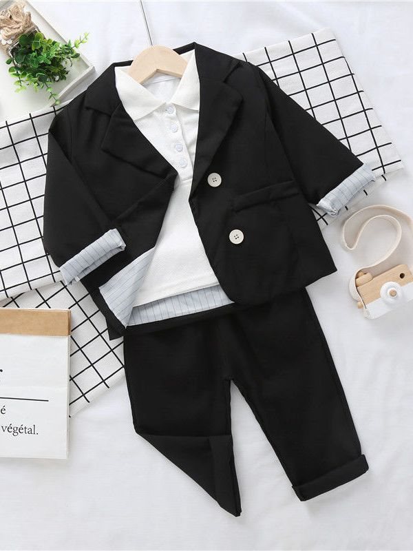 Roupas infantis meninas 2024 nova moda infantil versão coreana terno calças de manga comprida conjunto bebê estilo ocidental_voghion.com