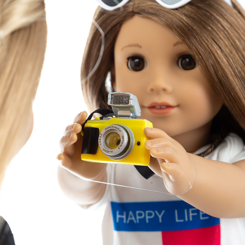 كاميرتان صغيرتان صغيرتان من طراز BJD مبعتان لكاميرا BJD ذات صوت مسموع ومومضة من مسحوق أسود أصفر pic 16
