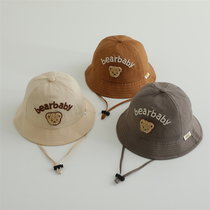 2025 nuevo sombrero de primavera bebé otoño invierno osos niñas y niños sombrero de pescador sombrero para bebés pequeños