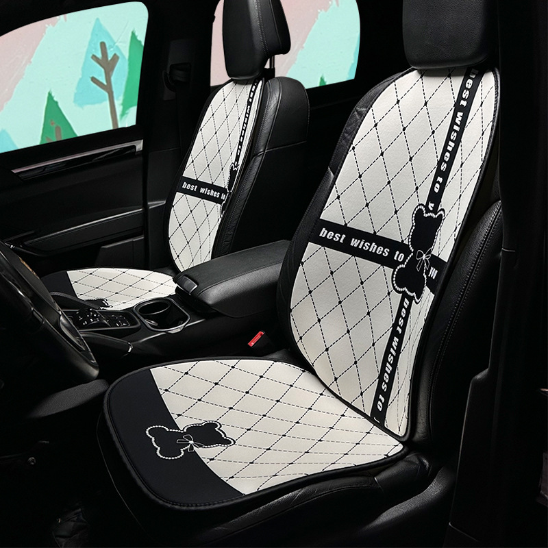Car Seat Cushion For All Seasons,Cartoon Ice Silk Summer Car Seat Cushion,Cute Bear Car Seat Cushion For Women