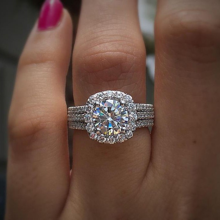 Anello Shining Cross Anello da donna per matrimonio e fidanzamento_voghion.com