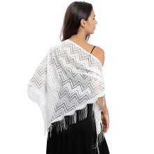 新款蕾丝波浪三角巾新娘婚纱礼服蕾丝披肩舞会派对百搭女跨境批发