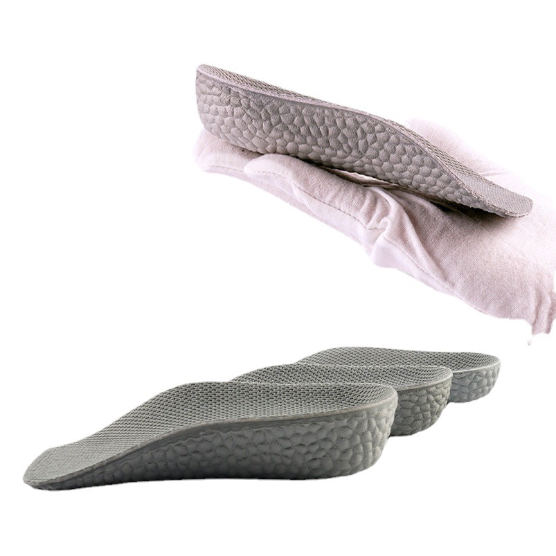 El aumento de la plantilla media altura interior cojín Eva transpirable cómodo invisible altura aumento cojín talón absorción de choque corte distribución al por mayor