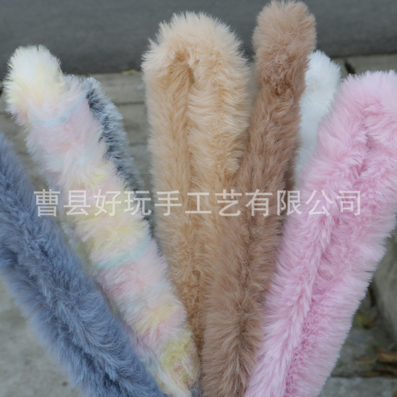 Suministro directo de fábrica 15mm Imitación Piel conejo felpa trenzado palo súper grueso hecho a mano DIY pequeño perro leche raíz pelo al por mayor