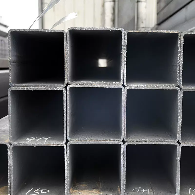 东莞现货黑退建筑幕墙用100*150*2.0镀锌带方管黑色铁管方形