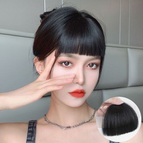 Wig real eyebrow bangs female summer fake bangs natural forehead bangs hair piece two-dimensional full bangs wig piece