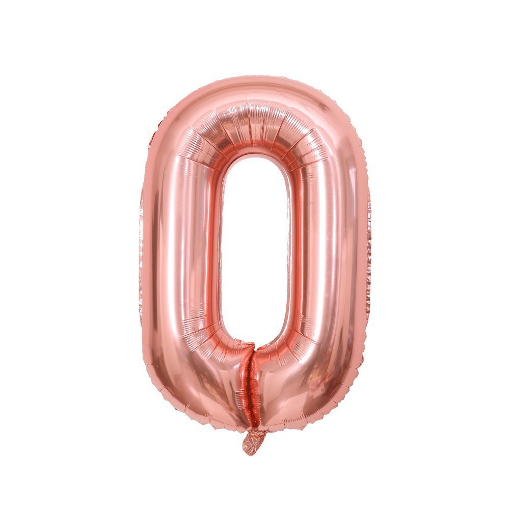 Globo de aluminio digital de 40 pulgadas, globo de aluminio con números grandes, versión delgada de 90 cm, varios colores de globos con números