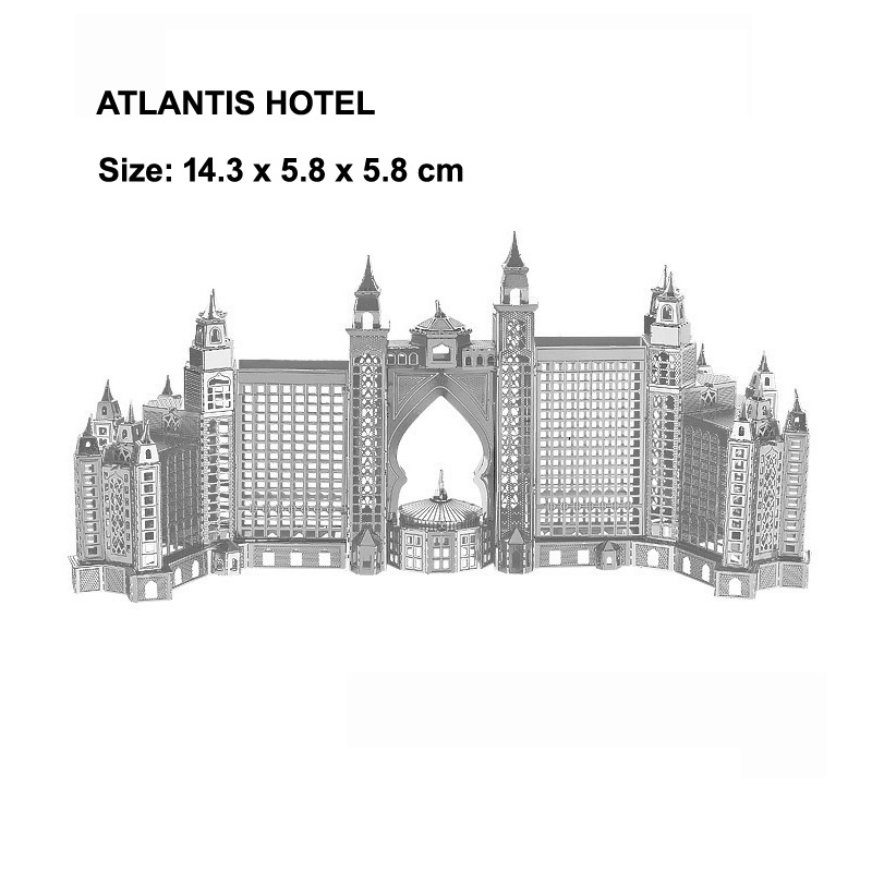 Aipin 3D metal 3D puzzle Building series Notre Dame de Paris belleza durmiente Castillo asamblea modelo regalo cumpleaños