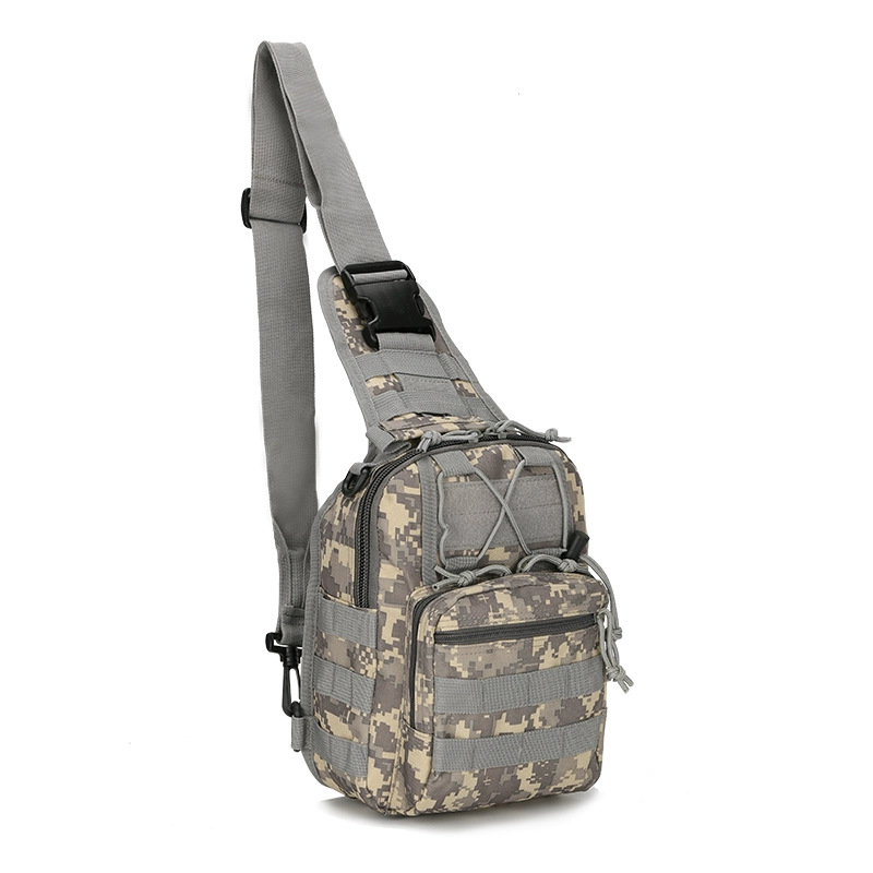 Bolsa táctica de pecho pequeño bolso de camuflaje de bicicleta bolso de hombro al aire libre montañismo portátil luya bolso de hombro de moda hombre solo hombro