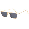 Retro square metal sunglasses, fashionable glasses, Korean style, internet celebrity, European style