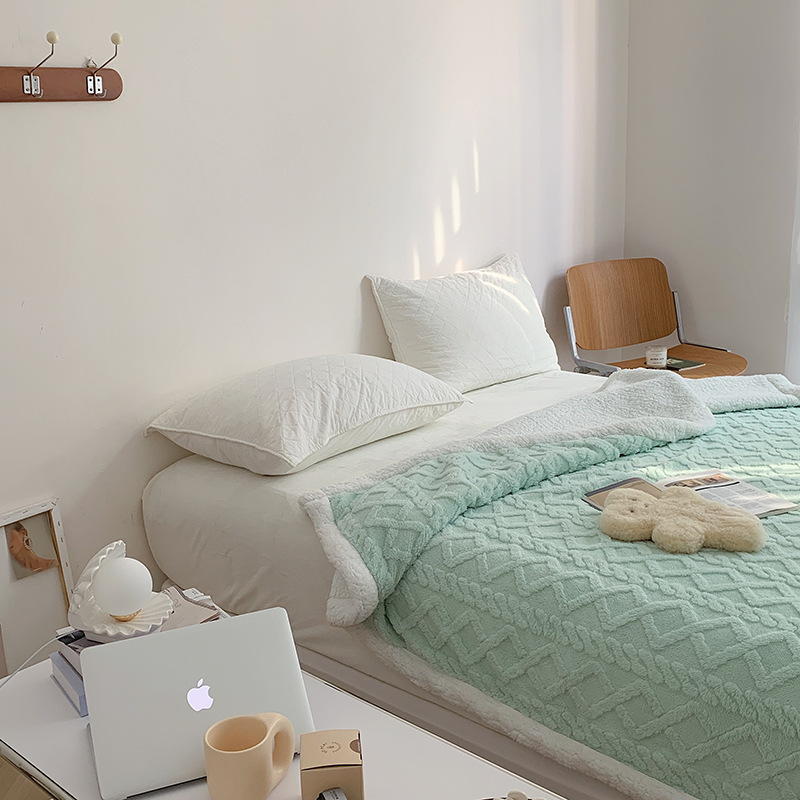 批發新款熱款舒棉絨羊羔絨毛毯支持代發