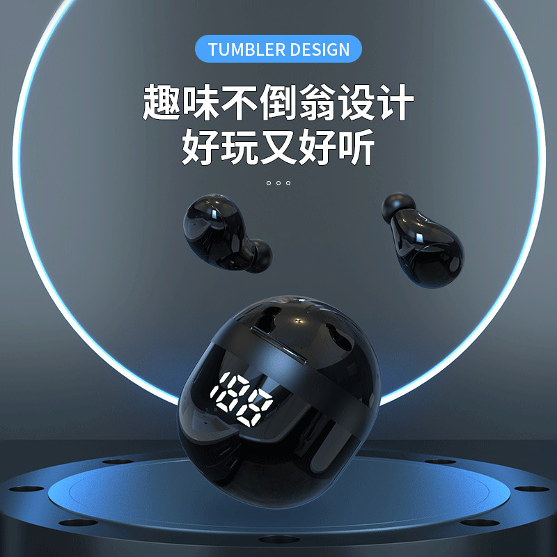 Sk18 In-Ear Cross-Border Popular Mini Bluetooth Headset Tws Binaural In-Ear Sleep 5.3 Sports High Quality