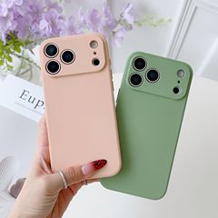 适用iPhone17promax全系列魔方直边液态硅胶手机壳全包精孔手机壳