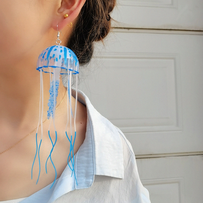 Women'S Gender Exaggerated Novelty Geometric Tassel Silica Gel Women'S Earrings
