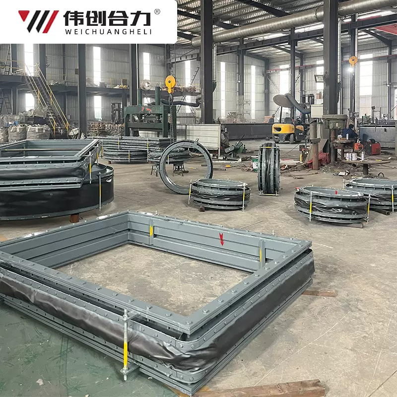 烟风道非金属膨胀节蒙皮耐高温圈带煤粉脱硫管道电厂非金属补偿器