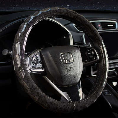 Steering wheel cover – texture leather wood grain cover
