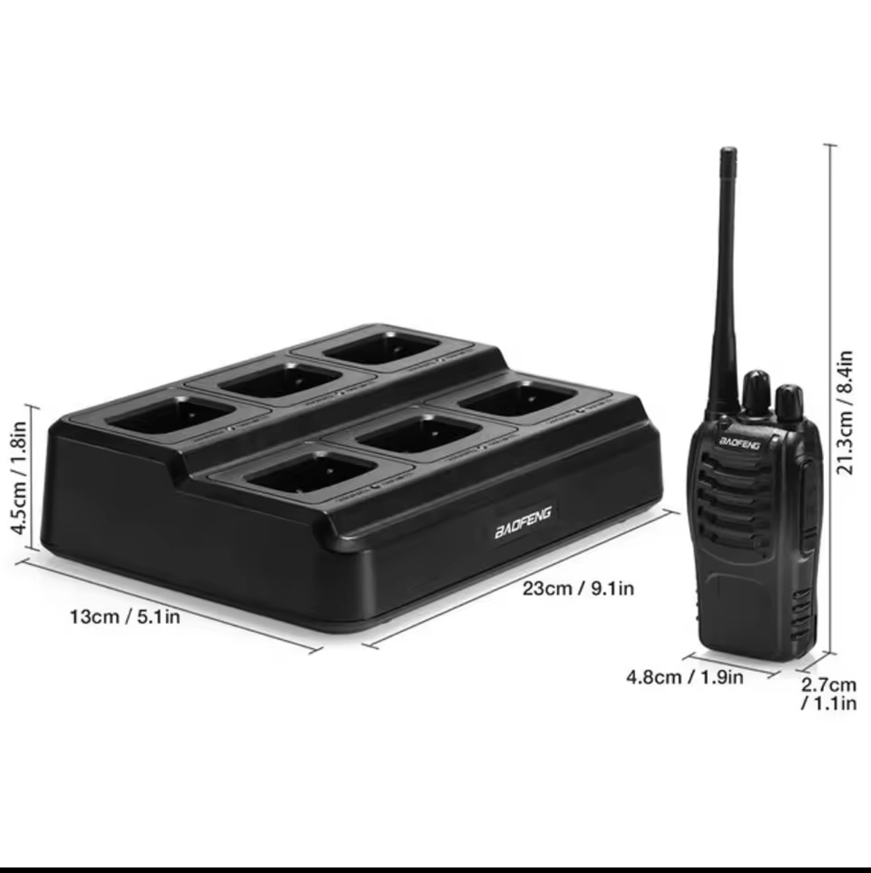 Fuente de fábrica de comercio exterior al por mayor Baofeng intercomunicador BF - 888S portátil bidireccional al aire libre 6 conjuntos de grandes obras civiles