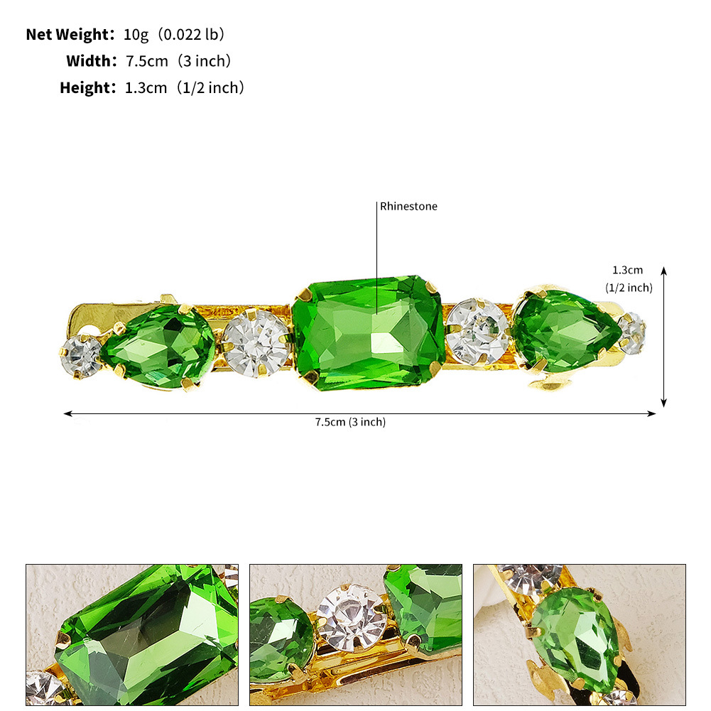 20g Weight Hair Clip Hair Accessories Type 1 Piece Quantity Banquet, Party Occasion Rhinestone Material Heart Shape, Bow Knot Pattern All Seasons Season Women's Gender Elegant, Shiny Style Elegant Shiny Women's Heart Shape Bow Knot Rhinestone Hair Clip 4