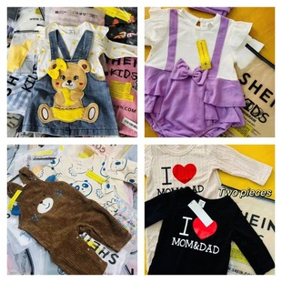 2025 new shein foreign trade explosions SHEIN children's clothing four seasons fashion cartoon cute miscellaneous mixed wholesale